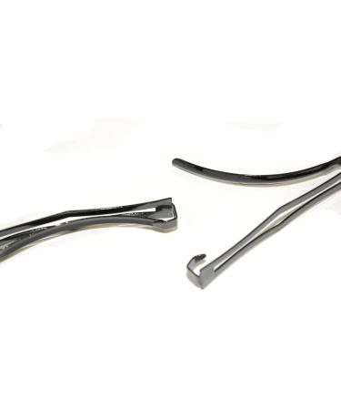Pair of Clip-in End Barrettes Hair Slides with Cut-Out Design Type 2 . - Buy Online on SooperMarket.com