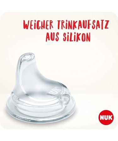Nuk First Choice+ Disney Winnie the Pooh Drinking Bottle 150ml | 6-18 Months | Temperature Control & Anti-Colic | BPA-Free | Ergonomic Design - Buy Online on SooperMarket.com