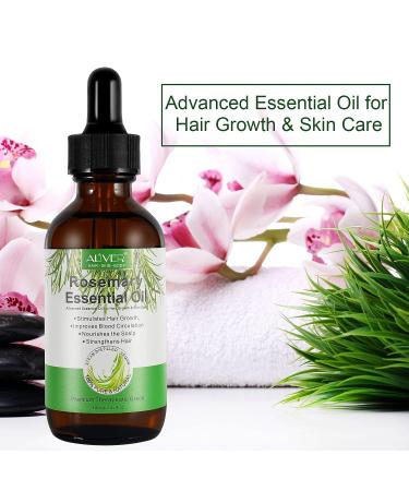 Rosemary Oil for Hair Growth & Loss Regrowth Treatment - 2.02 oz | Strengthens, Nourishes Scalp, Improves Circulation - Men & Women - Buy Online on SooperMarket.com
