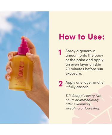 Coco & Eve Tan Boosting Anti-Aging Body Oil SPF30 - Tanning Accelerator Spray UVA UVB Sun Protection | Fast Tan Enhancer With Natural Ingredients Antioxidants for Healthy Bali Glow (150ml) - Buy Online on SooperMarket.com