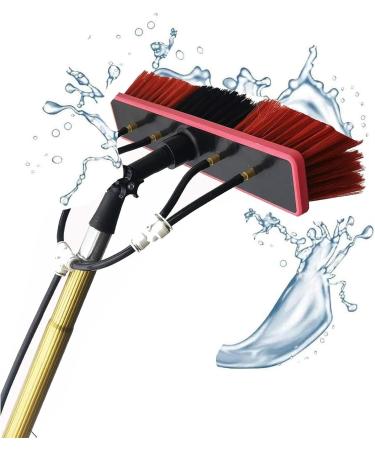 Window Cleaning Telescopic Pole Water Fed Extendable Brush for Cleaner Conservatory Roof Photovoltaic Panel Cleaning/Window Clean (Color : 5.4m/18ft) (3.6m/12ft)