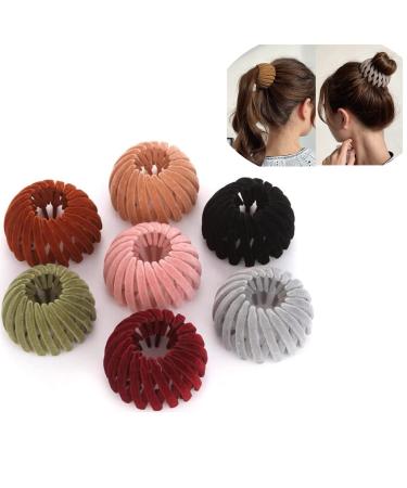7PCS Bird Nest Magic Hair Clip  Zabernim Hair Holder  Zabernim Birds Nest Magic Hair Clip  Lazy Birds Nest Plate Hairpin for Thin Hair