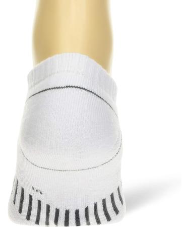 Zulu Cushioning Performance No Show Socks - Small White (3 Pair) | Men & Women - Buy Online on SooperMarket.com