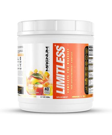 LIMITLESS Magnum 504g - Muscle Workout Powder Sport Pre Workout for Men and Women May Assist & Support Increase Energy Focus and Endurance - Peach Mango Rush - Buy Online on SooperMarket.com