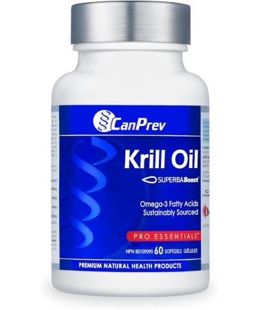Canprev - Krill Oil Superba Boost 60 Softgels - High EPA DHA Omega 3 Fatty Acid Phospholipids & Astaxanthin Concentration From Antarctic Krill - Pure Omega 3 Krill Oil Supplements - No Fishy Odour 60 count (Pack of 1) - Buy Online on SooperMarket.com