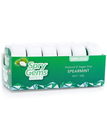 Xlear Spry Gems Mints Spearmint  40 Count 25 g