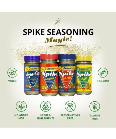 Spike Seasoning 1.9 oz - Salt Free & Gluten Free Spice Blend - Buy Online on SooperMarket.com
