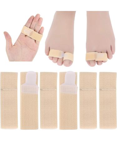 6pc Elastic Toe Wraps for Crooked Toes - Toe Corrector & Protector Bandages - Buy Online on SooperMarket.com