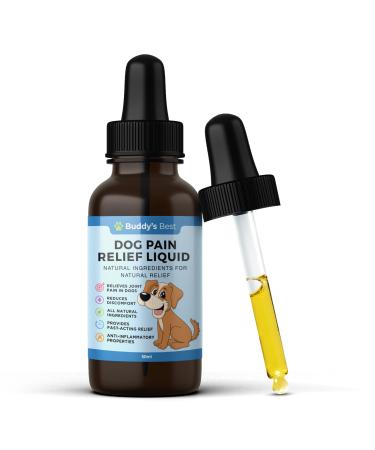 Dog Pain Relief Liquid - Natural Fast-Acting Formula for Joint Pain and Inflammation Made with Organic Ingredients Safe for All Breeds