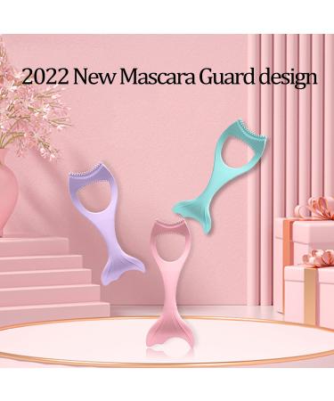 SILICONE Winged Eyeliner Stencil Mermaid Mascara Guard | Reusable Purple Eyelash Tool - Buy Online on SooperMarket.com