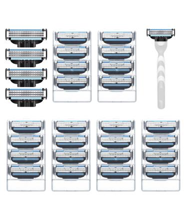 28 PCs make 3 blades razor blades make 3 razors mach3 razors sound make 3 razor blades sound razors hand rasur razor blade for manual razor blade clean beard leg hair clean