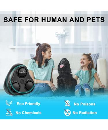 Jinglebely Ultrasound Mouse Defense - Effective Pest Control for Mice Cockroaches Rats and More | Interior Protection up to 200 - Black - Buy Online on SooperMarket.com