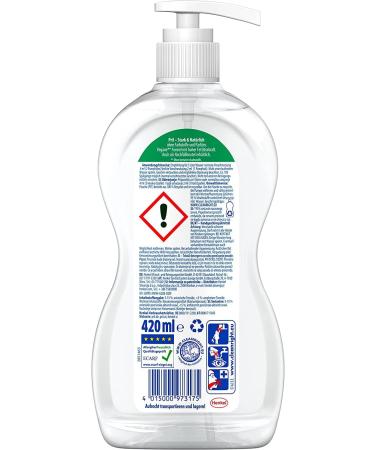 Pril Fragrance-Free Dishwashing Detergent 420 ml - Sensitive High Fat Cleaning Power Blue Angel Certified Refillable Pump - Buy Online on SooperMarket.com