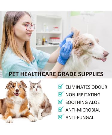 Dog Ear Cleaner Ear Infection Treatment for Dogs Cats Dog Ear Drops for Infection Antibiotics Effective Eliminates Ear Odour Dirt and Debris Pets Ultra-Otic Advanced Ear Cleaner Solution (50ml) - Buy Online on SooperMarket.com