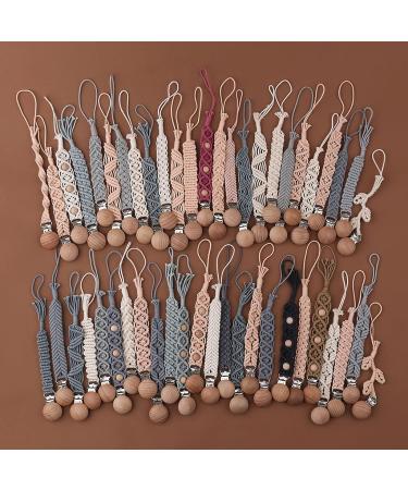 TIAN-K Cotton Woven Pacifier Chain - Stylish & Safe Pacifier Holder | International Shipping - Buy Online on SooperMarket.com