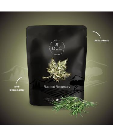 Rubbed Rosemary 100g Natural Herb Premium Quality Non-GMO Gluten-Free Aromatic Herb for Cooking Seasoning and Marinades Fresh and Fragrant No Additives - Buy Online on SooperMarket.com