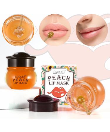 Lip Mask Lip Mask Pads Anti-Ageing Moisturising Lip Pads Suitable for Dry and Cracked Lips Collagen Lip Sleeping Mask for Lip Care (Peach - Buy Online on SooperMarket.com