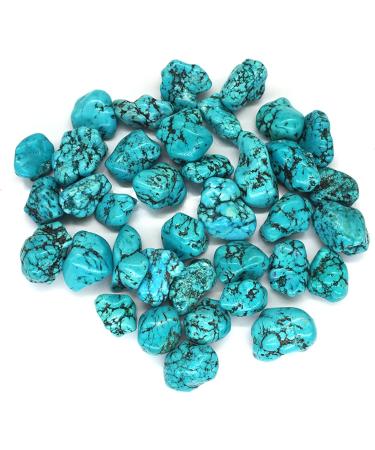 Natural Crystal Rough Natural White Turquoise Dyed Green Tumbled Irregular Stone Crystal Gemstone Natural Stone (Size : 10g) - Buy Online on SooperMarket.com
