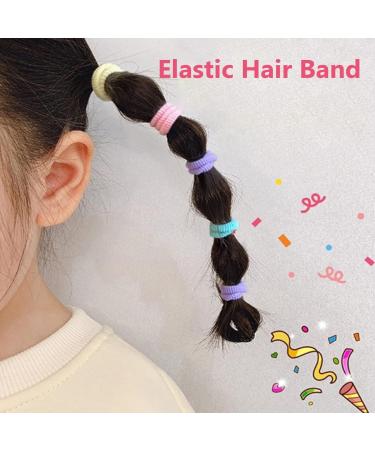 Elastic Band Hair Tie Soft Hair Tie Seamless Hair Tie for Thick Curly Hair Strong Elastic Ponytail Holder for Women Girls 100 Pieces 1 - Buy Online on SooperMarket.com