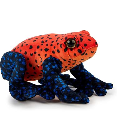 Zappi Co Plush Children's Stuffed Dart Frog (Red/Black) Toy - Safari Animals Collection - 21cm - Perfect for Kids - Buy Online on SooperMarket.com