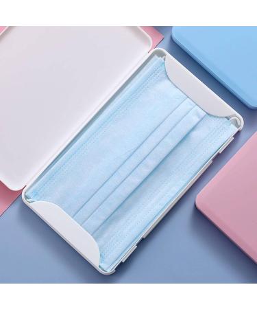 Portable dustproof and Moisture Resistant Plastic Portable Disposable mask Storage Box Blue19*11*1.2cm - Buy Online on SooperMarket.com