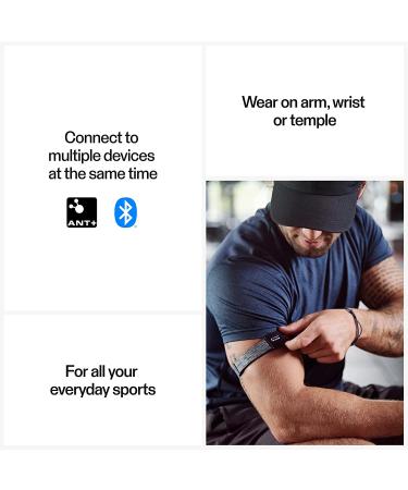 Polar Verity Sense - Waterproof Optical Heart Rate Monitor Armband for Sport - ANT+/Bluetooth HRM - Gray M-XXL - Buy Online on SooperMarket.com