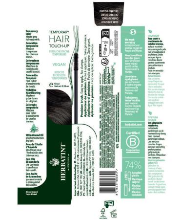 Herbatint Temporary Hair Touch-Up Temporary Colour 10ml - Medium Chestnut - Buy Online on SooperMarket.com