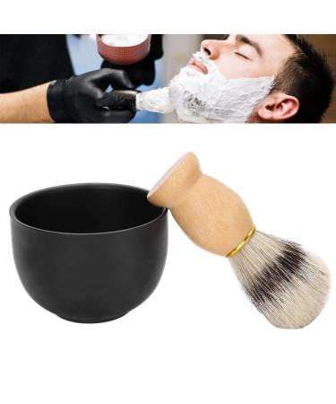 Ankroyu 2-Part Shaving Brush Set | Stainless Steel Bowl & Shaving Soap | Perfect Gift for Men - Fathers Husbands & Friends - Buy Online on SooperMarket.com