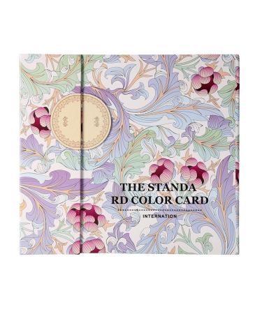 120 Colors Nail Color Chart Display 2 Types Nail Color Display Chart Book Nail Polish Gel Color Display Card Nail Art Showing Board(Carte de couleur de motif)