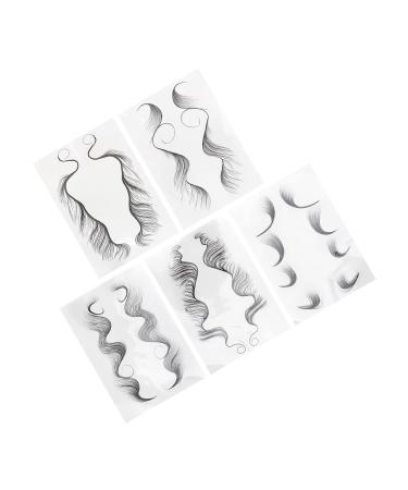 Fake Hairline Stickers 5 Sheets Hair Edge Tatto for DIY Hairstyling for Makeup