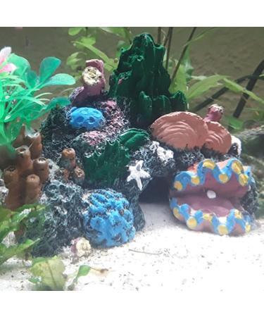 Aquarium Coral Rock Decoration Coral Reef Ornament Vivid Artificial Resin Coral Cave Environments Ornaments Aquarium Fish Tank Resin Decorations - Buy Online on SooperMarket.com