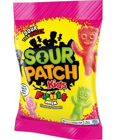Sour Patch Mixed Fruit Flavoured Sour Sweets 130g - Buy Online on SooperMarket.com