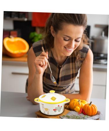 Alipis 1pc Ceramic Steamed Egg Bowl Food Serving Bowl Noodle Ceramic Baking Bowl Kitchen Bowl Child Dessert 13.8x10.3cm Assorted Color-1 - Buy Online on SooperMarket.com