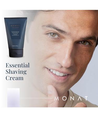 Buy MONAT For Men Essential Shaving Cream - Natural Formula with Shea Butter & Coconut Oil - 120ml - Buy Online on SooperMarket.com