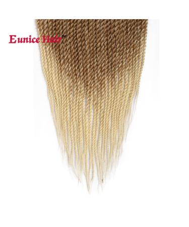 Eunice Senegalese Twist Crochet Braiding Hair Extensions - 22 Inch Synthetic Crochet Braids (27/613) - 6 Packs 30 Roots/Pack Soft & Durable - Buy Online on SooperMarket.com