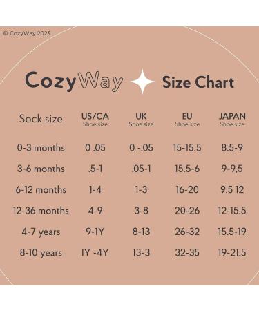 CozyWay Kids Non Slip Cotton Crew Socks | Anti-Skid with Grips | 12 Pairs for Boys & Girls 0-6 Months | Toddler Solid Colors - Buy Online on SooperMarket.com