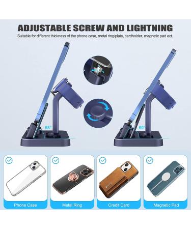 3-in-1 Charging Station for Apple Products with Removable Stand - Blue - Buy Online on SooperMarket.com