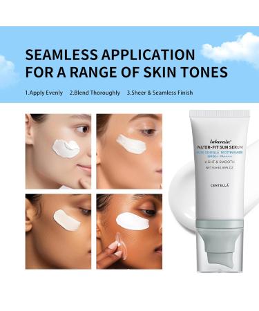 Centella Sunscreen SPF 50 - Hyalu Cica Water-Fit Serum for All Skin Types Long-Lasting Protection No White Cast - Shop Internationally - Buy Online on SooperMarket.com