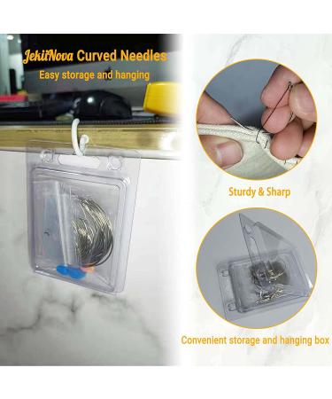 50 PCS Curved Needles for Leather, Carpet, Canvas, Wig Making - Embroidery & Upholstery Sewing Needles - Buy Online on SooperMarket.com