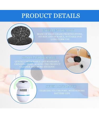Electric callus remover callus remover foot care device pedicure set foot care callus remover callus remover foot care device with 6 attachments - Buy Online on SooperMarket.com