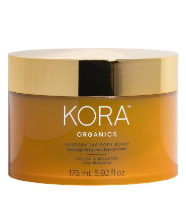 KORA Organics Invigorating Body Scrub Smooth & Exfoliate Certified Organic Cruelty Free 5.92 oz