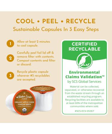 Organic Apple Cider Vinegar Superfood K-Cup Tea Pods - Ginger Lemon Savory - 12 Count - Buy Online on SooperMarket.com
