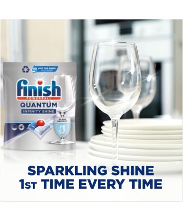 Finish Quantum Infinity Shine Dishwasher Tablets Bulk 5 Pack | Scent : REGULAR | Size : 120 Dishwasher Tabs | For Sparkling Clean (Total 480 Tablets) - Buy Online on SooperMarket.com