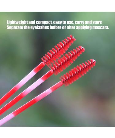 Eyelash Brush Mini Makeup Brushes Mascara Wands Mascara Wands Applicator Disposable Eyebrow Brush Set 200pcs Eyelash Extension Cosmetic Tool (Bright Red) - Buy Online on SooperMarket.com