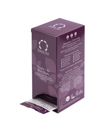 Solaris Tea Organic Berry Fruity Fruit Tea - 40 Silk Tea Bags | Premium Herbal Tea for International Shipping - Buy Online on SooperMarket.com