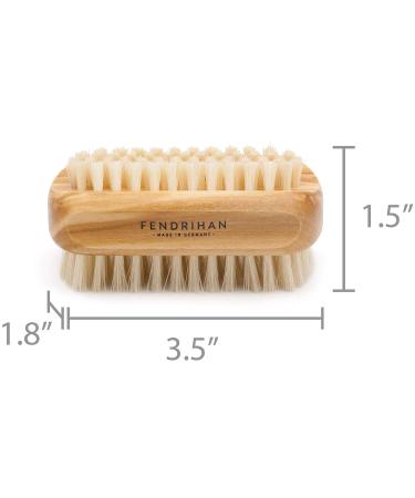 Premium Boar Bristle Nail Brush | Olive Wood Handle | Made in Germany - Buy Online on SooperMarket.com