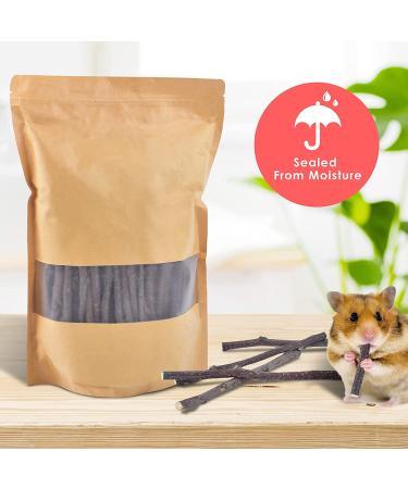 ERKOON Organic Apple Sticks 300g/500g Molar Treats for Small Animals - Hamster, Rabbit, Guinea Pig, Chinchilla, Squirrel - Chew Toys - Natural Apple Branch - 10.5 Ounce (Pack of 1) - Buy Online on SooperMarket.com