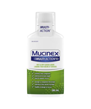 MUCINEX MULTI-ACTION Wet & Dry Cough Liquid 180 mL