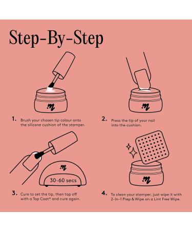 Mylee French Me Kit: Salon Quality French Manicure at Home with White & Nude Gel Nail Polish + Clear Silicone Stamper - Buy Online on SooperMarket.com