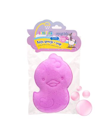 T.Taio Bath Time Esponjabon Soap Sponge   Cleansing Wash with Unique Smell   Bathroom Set for Kids   Fun Shower and Bath Fragrance for Boys and Girls Novelty Bubblegum Scented Gift for All Skin Types